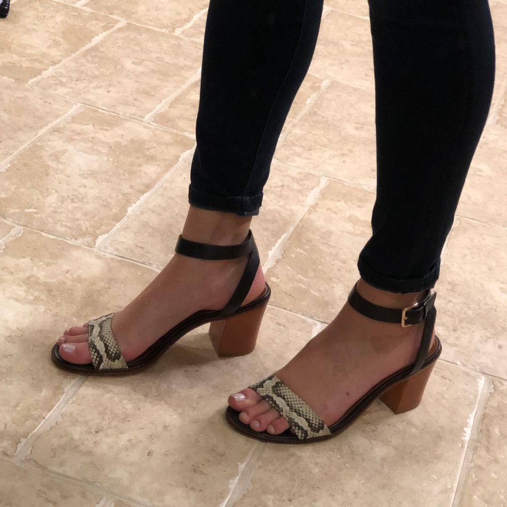 Cole Haan Snakeskin Sandals